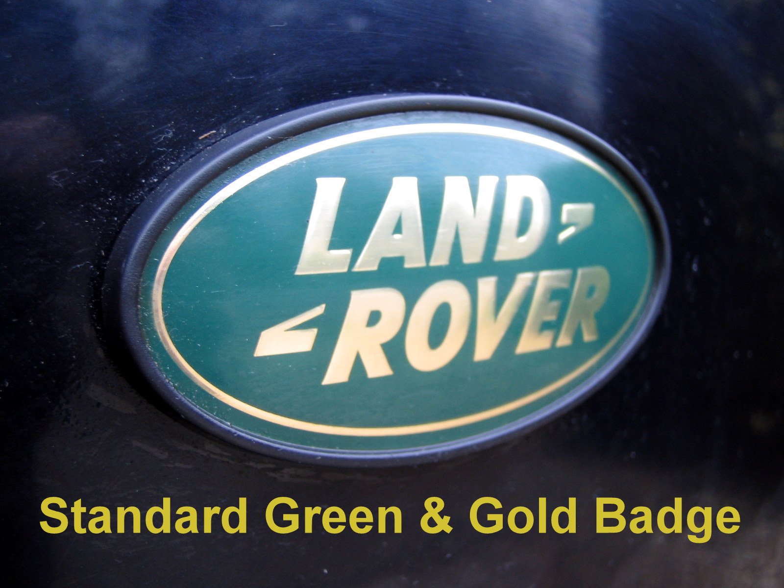 Range Rover L405 SUPERCHARGED black+silver rear LAND ROVER badge